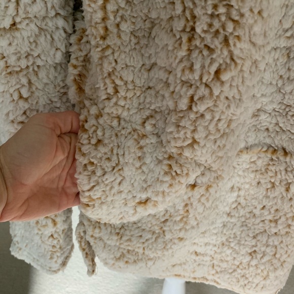 Last one! Teddy Bear Faux Sherpa 1/4 Zip Pullover - Picture 9 of 13